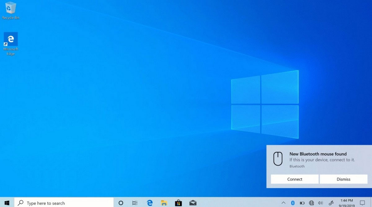 Windows 10 20H1 sẽ giúp kết nối thiết bị Bluetooth dễ dàng hơn ngay trên thông báo