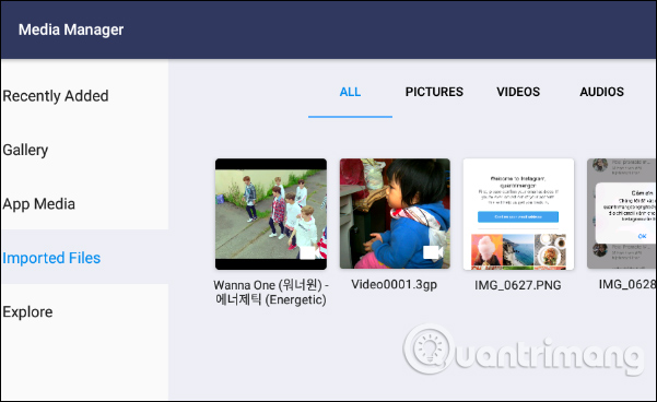 Thư mục lưu file 