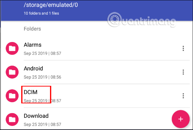 Thư mục lưu trữ