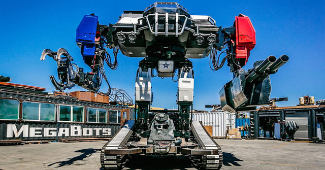 Robot Eagle Prime đã chiến thắng trong cuộc đấu Robot khổng lồ với đối thủ Nhật Bản.