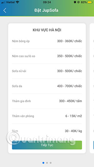 Dịch vụ JupSofa