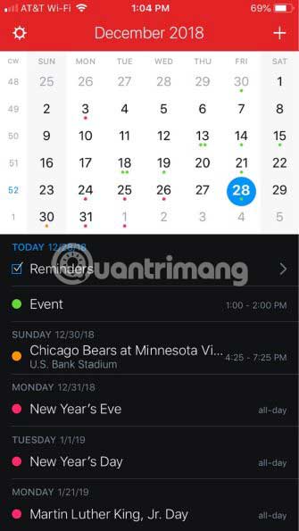Ứng dụng Fantastical 2