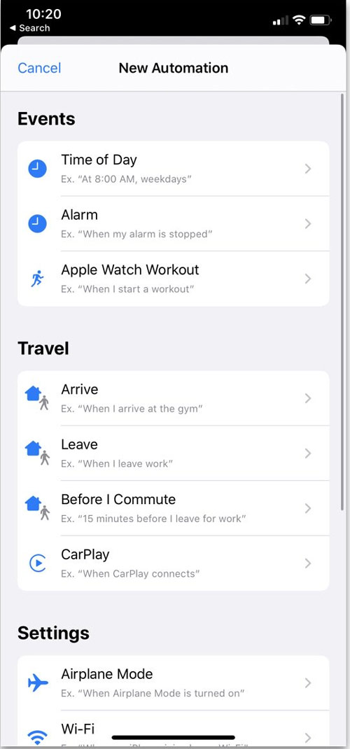 Shortcuts có thêm phần Automation 2