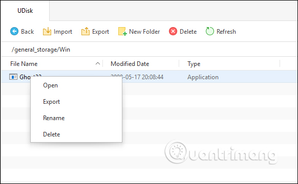 Tùy chọn cho tập tin 