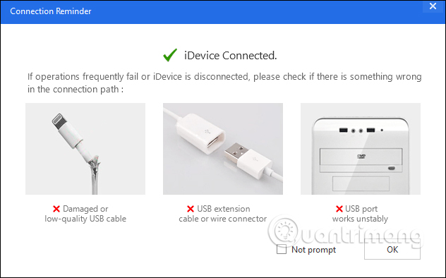 Các lỗi kết nối