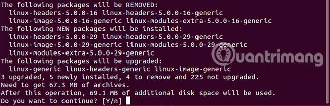 Cách hạ cấp kernel trong Linux