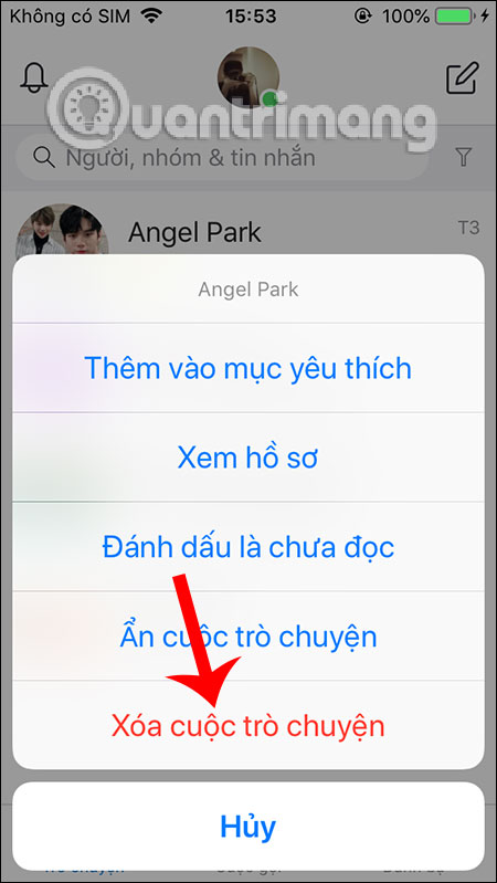 Xóa trò chuyện