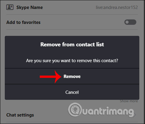Đồng ý chặn tài khoản