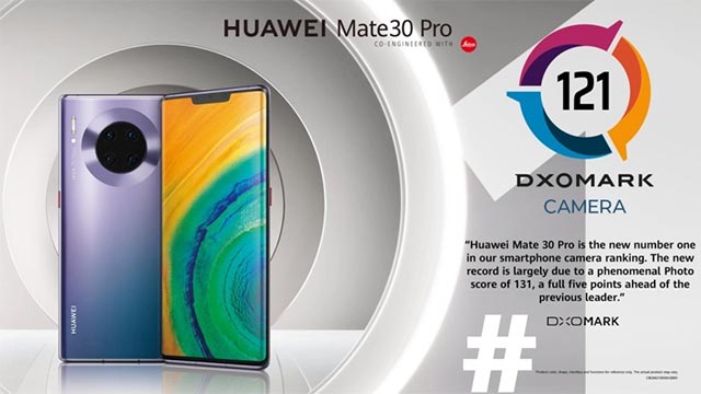 Mate 30 Pro trở thành mẫu điện thoại thông minh sở hữu camera ấn tượng nhất thế giới