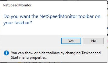 Cách hiển thị tốc độ Internet từ Taskbar trên Windows
