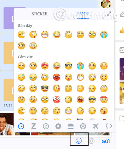 Chọn emoji