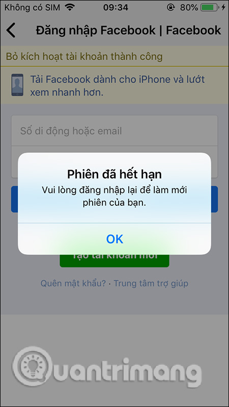 Thoát tài khoản