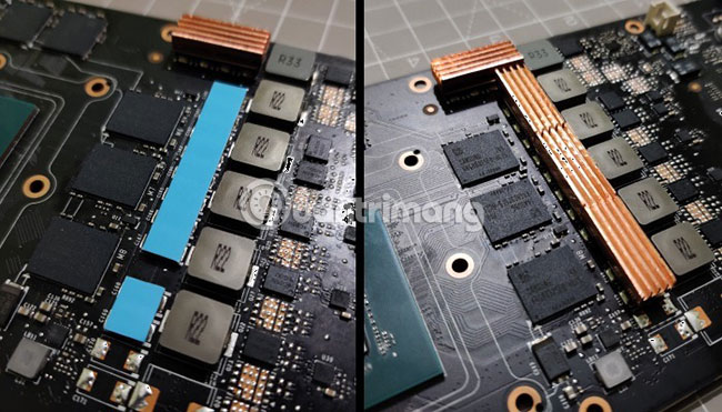 Gắn các thiết bị tản nhiệt VRM bằng keo nhiệt 3M 8810