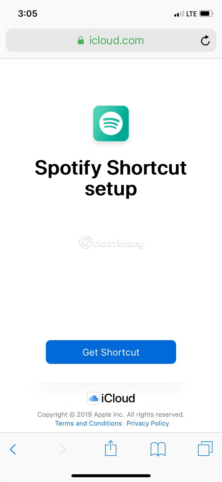 Tải trình cài đặt Spotify Shortcut