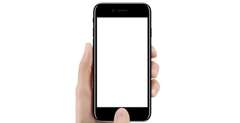 iPhone white screen error
