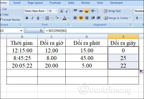 Cách chuyển đổi thời gian trong Excel - Ảnh minh hoạ 17