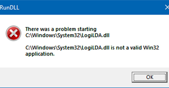 Cách khắc phục thông báo lỗi LogiLDA.dll trong Windows