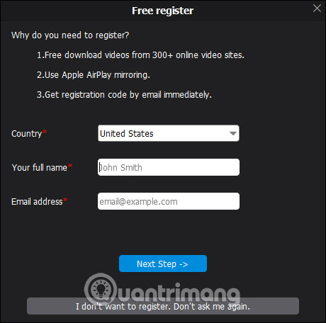 Đăng ký sử dụng