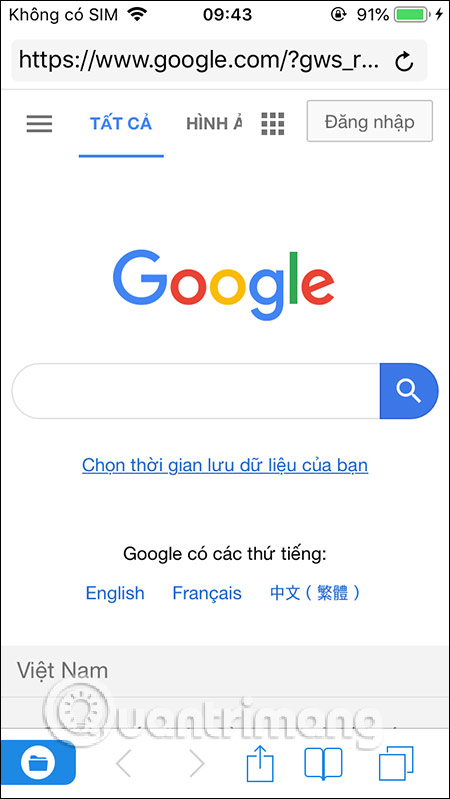 Tính năng duyệt web