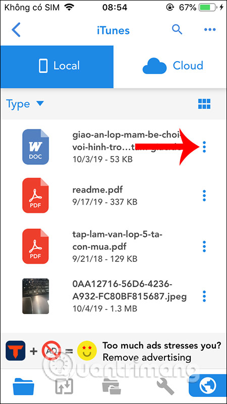 Tùy chọn file