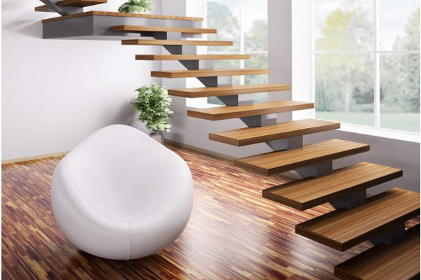 Cầu thang gỗ đơn giản, đẹp 19