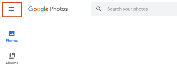 Click vào menu ba thanh ngang ở trên cùng bên trái