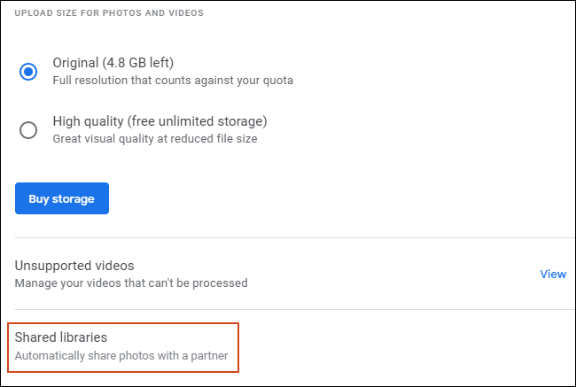 Click vào Shared libraries