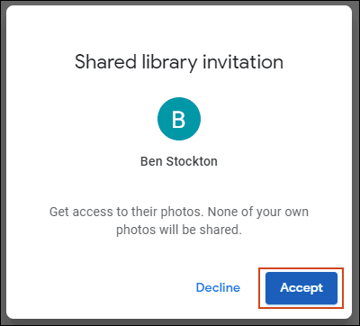 Click vào Accept