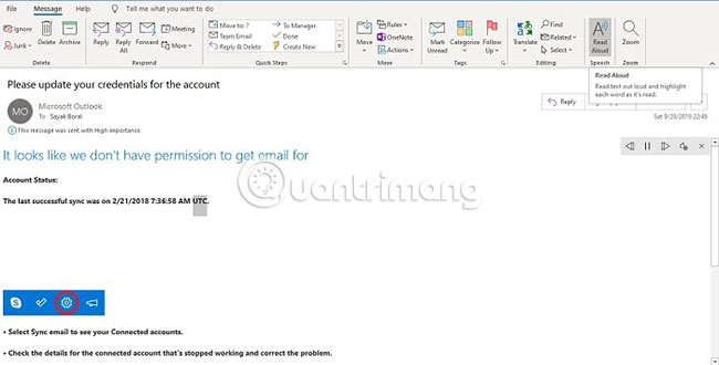 Outlook có một tính năng chữ ký rất hữu ích