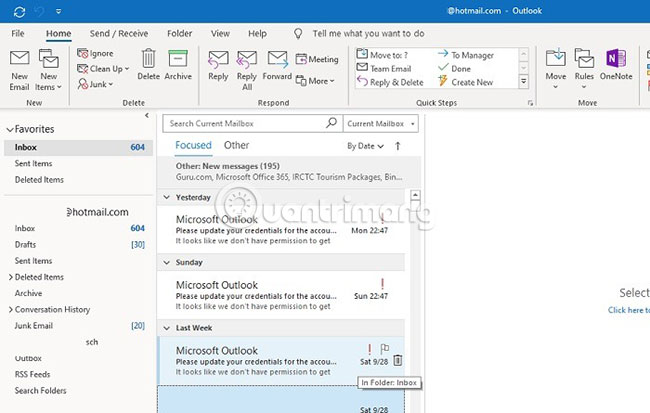 Outlook.com có ứng dụng desktop trên Windows 10