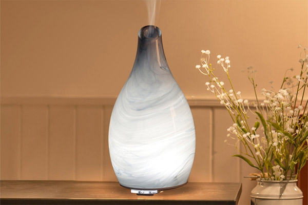 Máy xông tinh dầu lọ thủy tinh nghệ thuật cao cấp 1