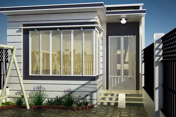 Mẫu nhà cấp 4 đẹp, hiện đại 13