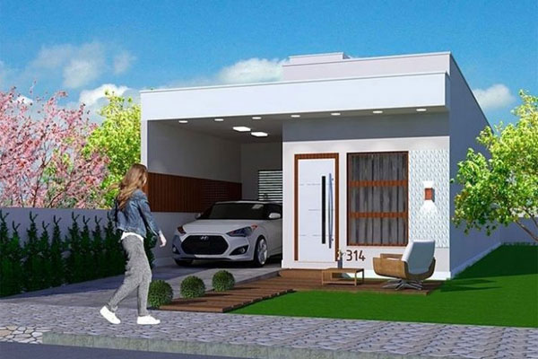 Mẫu nhà cấp 4 đẹp, hiện đại 11
