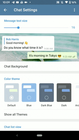 Chọn màu cho theme