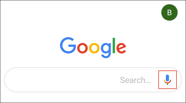 Chạm vào biểu tượng microphone