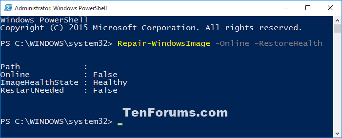Cách sửa image Windows 10 với DISM