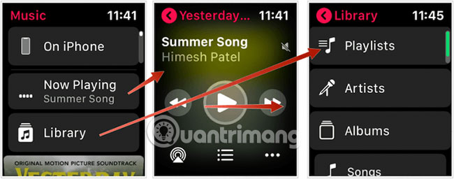 Nghe nhạc trên Apple Watch