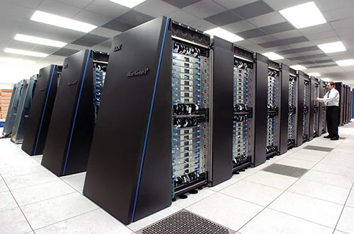 Một phần nhỏ của siêu máy tính Blue Gene/P của IBM.