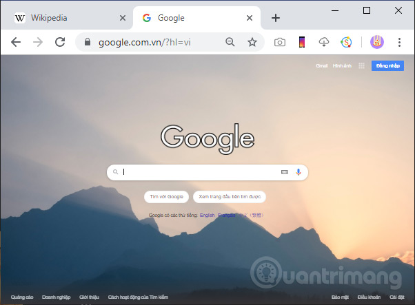 Google hiện hình nền mới