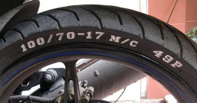 Giải mã ký hiệu trên lốp xe máy