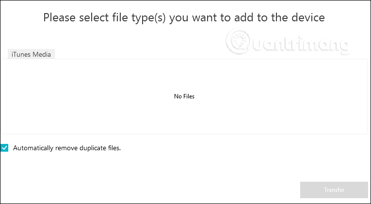 Transfer iTunes Media to Device