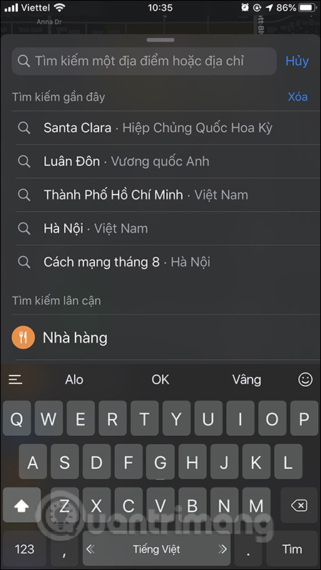 Tìm kiếm địa điểm