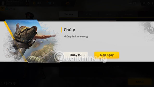 Vào mục cá nhân