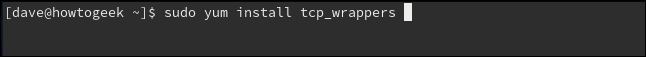 Cài đặt TCP Wrappers trên Fedora