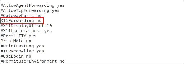 Vô hiệu hóa chuyển tiếp X11