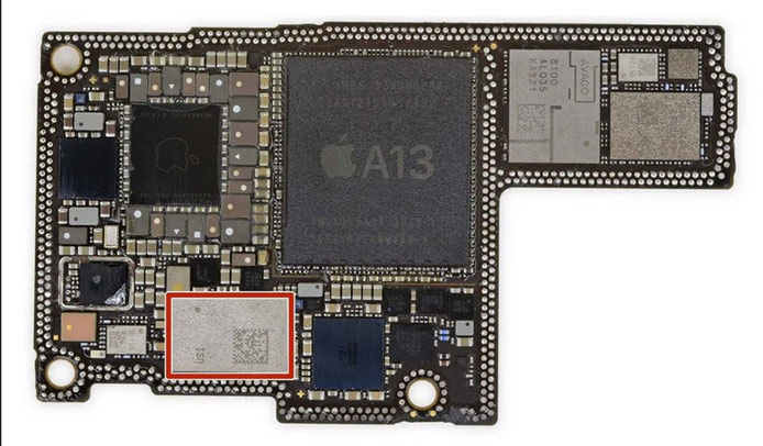 Chip U1 Ultrawideband trong iPhone thế hệ mới.