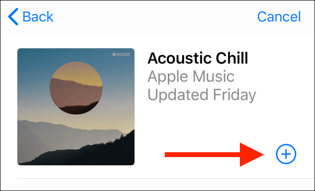 Chạm vào dấu cộng