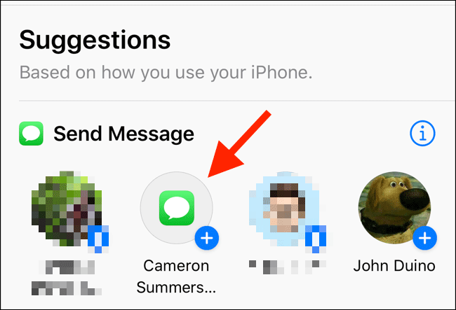 Chọn hành động Send Message