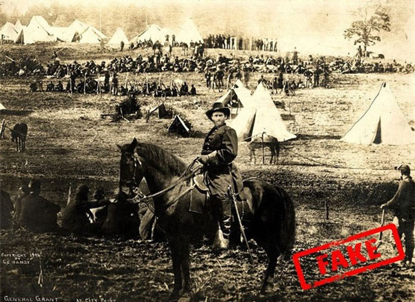 Hình ảnh tướng Ulysses S. Grant cưỡi ngựa oai phong dưới đây rất nổi tiếng trong cuộc nội chiến Mỹ
