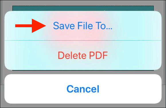 Tap Save File To